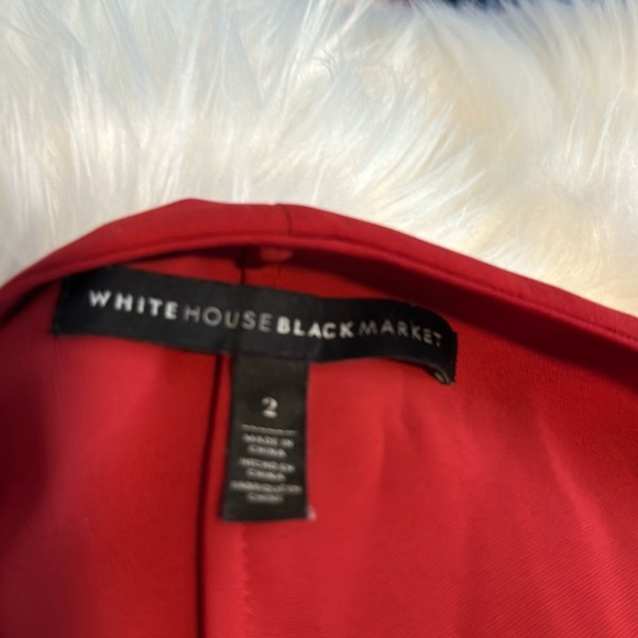 WHBM Red Boho Split-Front Dress - Picture 5 of 6